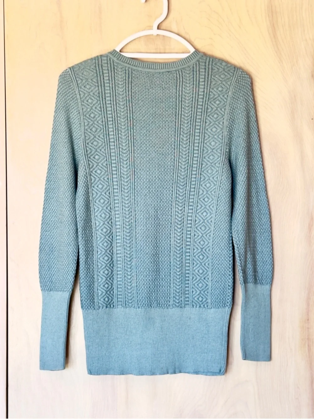 Peruvian Connection Sweater Women’s S Sage Green Textured Crewneck Boho Artisan